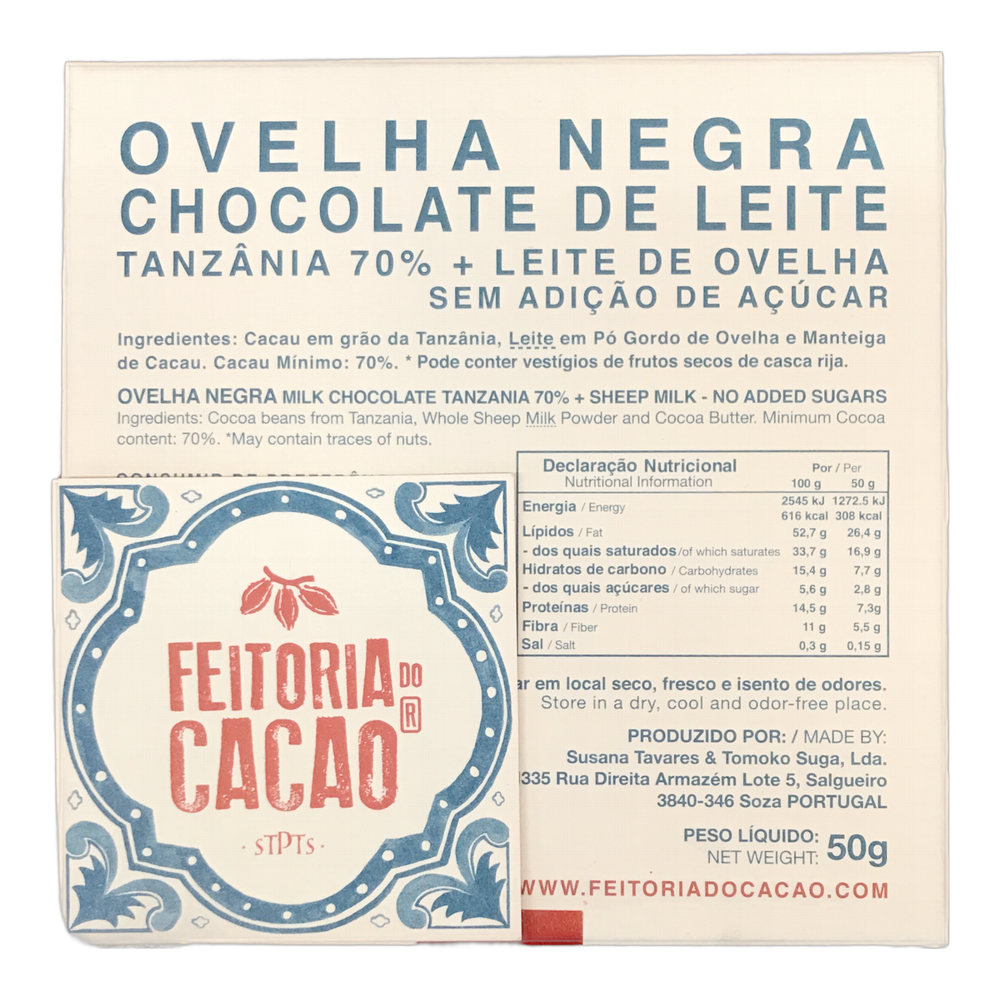 Feitoria Do Cacao 70% Sheep Milk Chocolate (Unsweetened) — Science